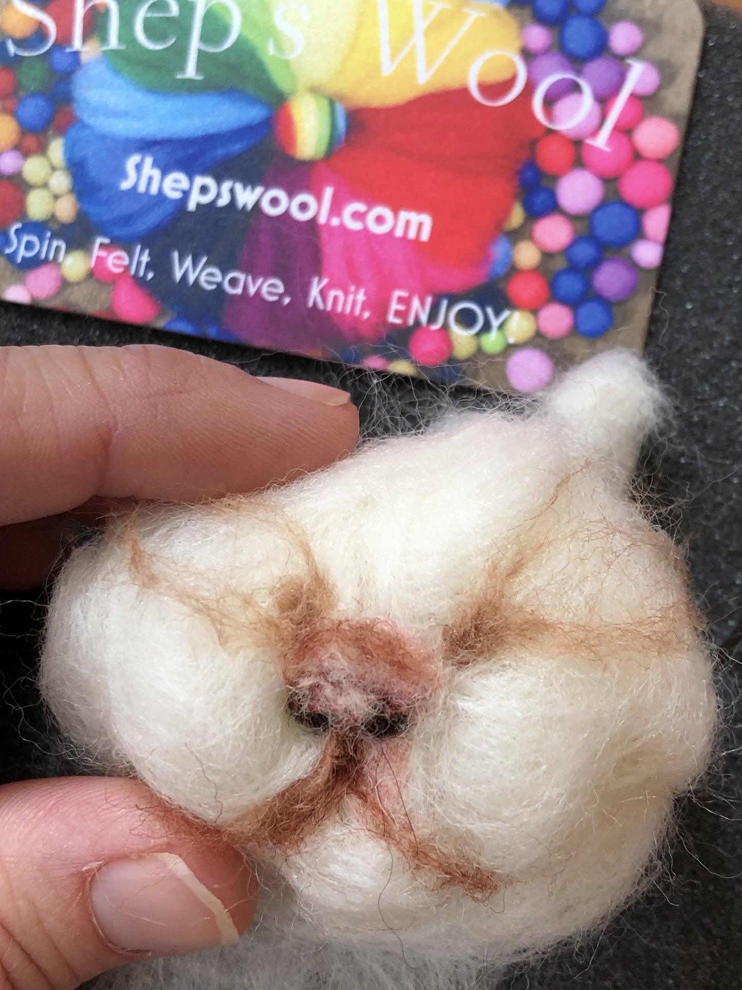 Premium White Wool Roving
