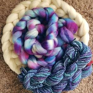 2 lbs White Wool Top Roving