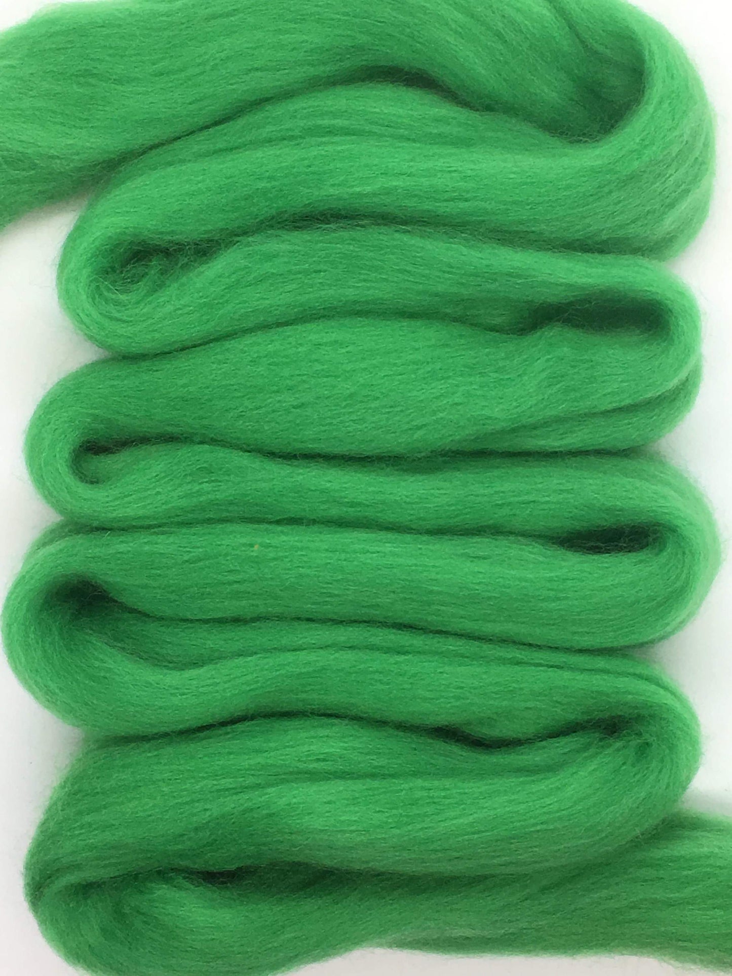 Shamrock Green Wool Roving