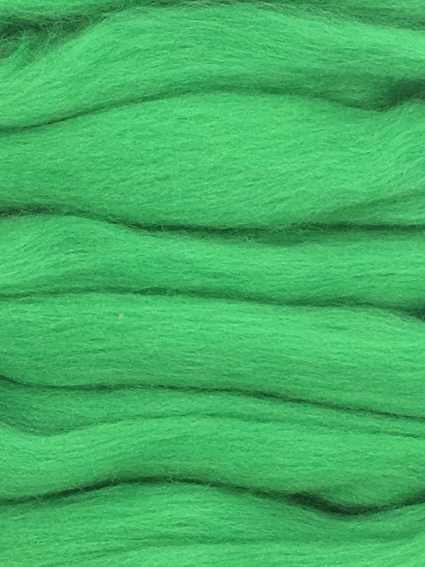 Shamrock Green Wool Roving