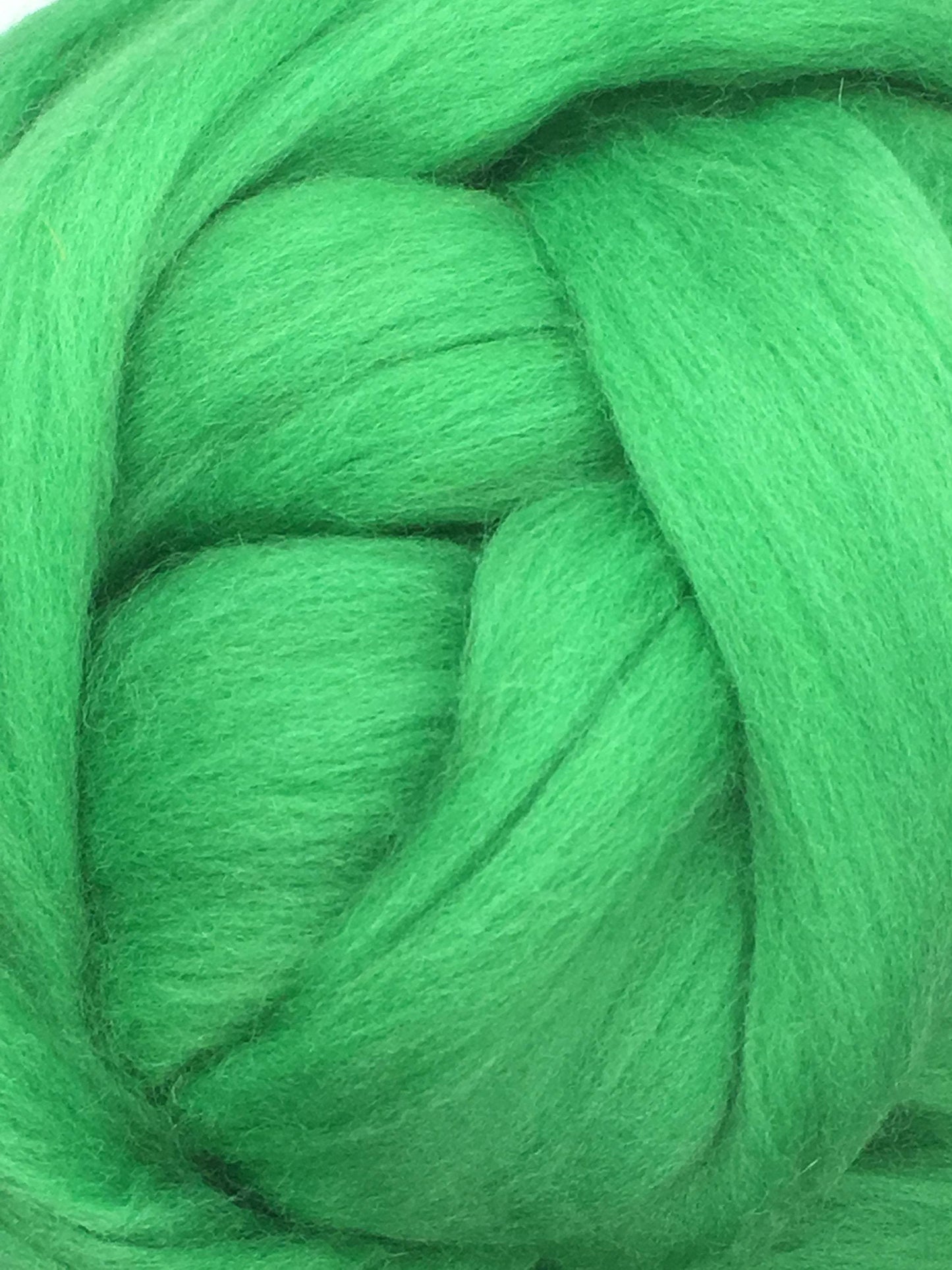 Shamrock Green Wool Roving