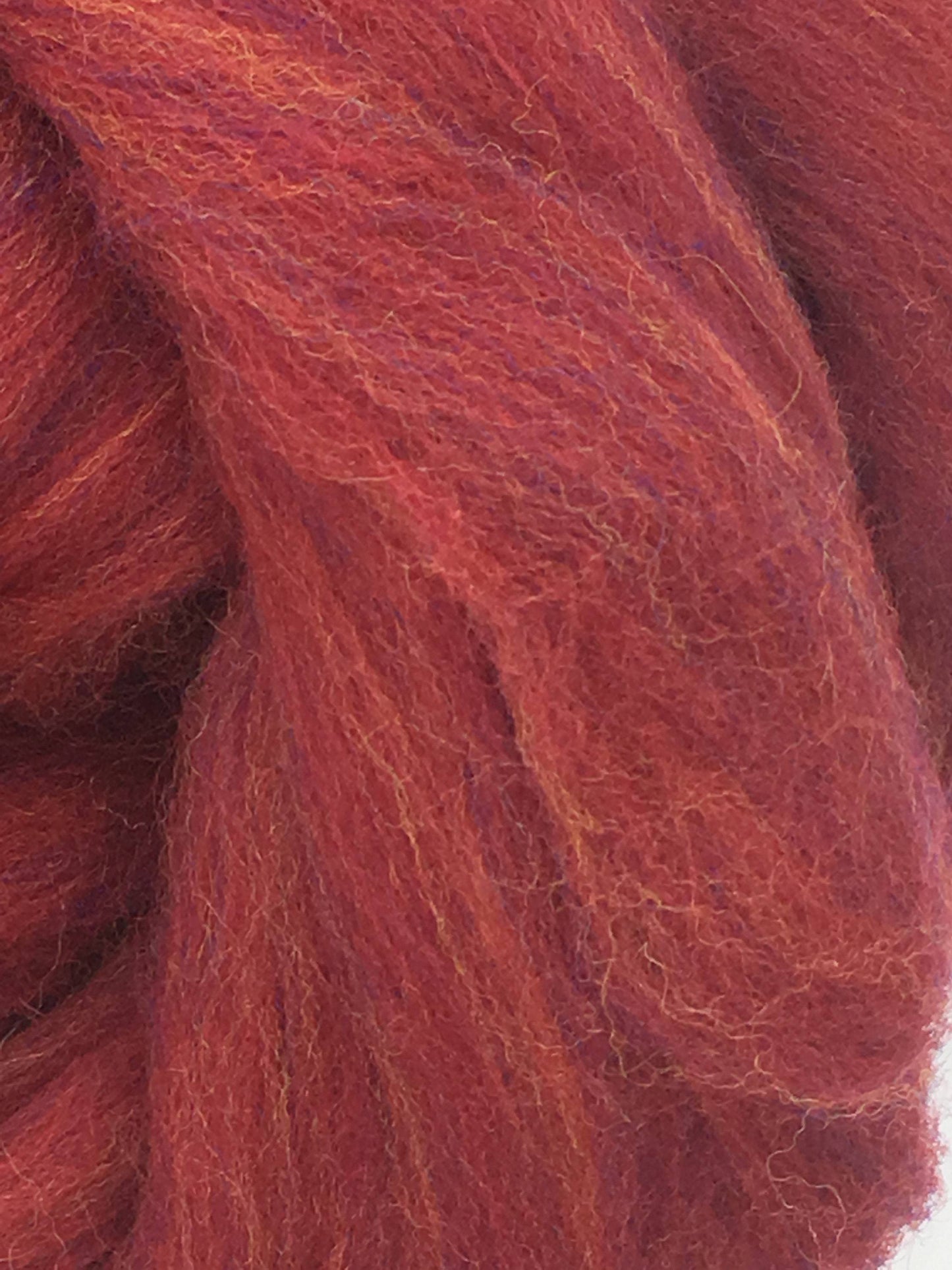 Persian Red Merino Wool Top Roving - Spin into Yarn, Needle Felt wet felt, weave, knit, all Crafts
