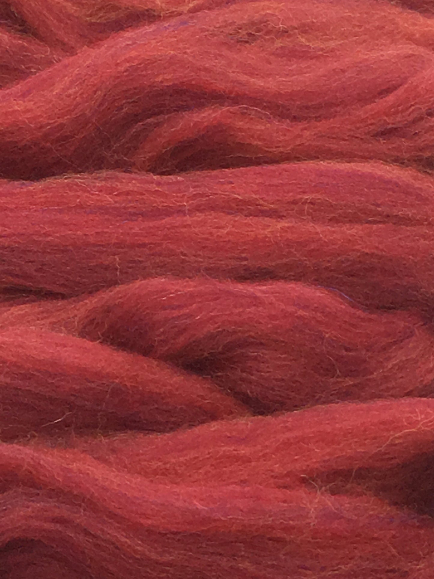 Persian Red Merino Wool Top Roving - Spin into Yarn, Needle Felt wet felt, weave, knit, all Crafts
