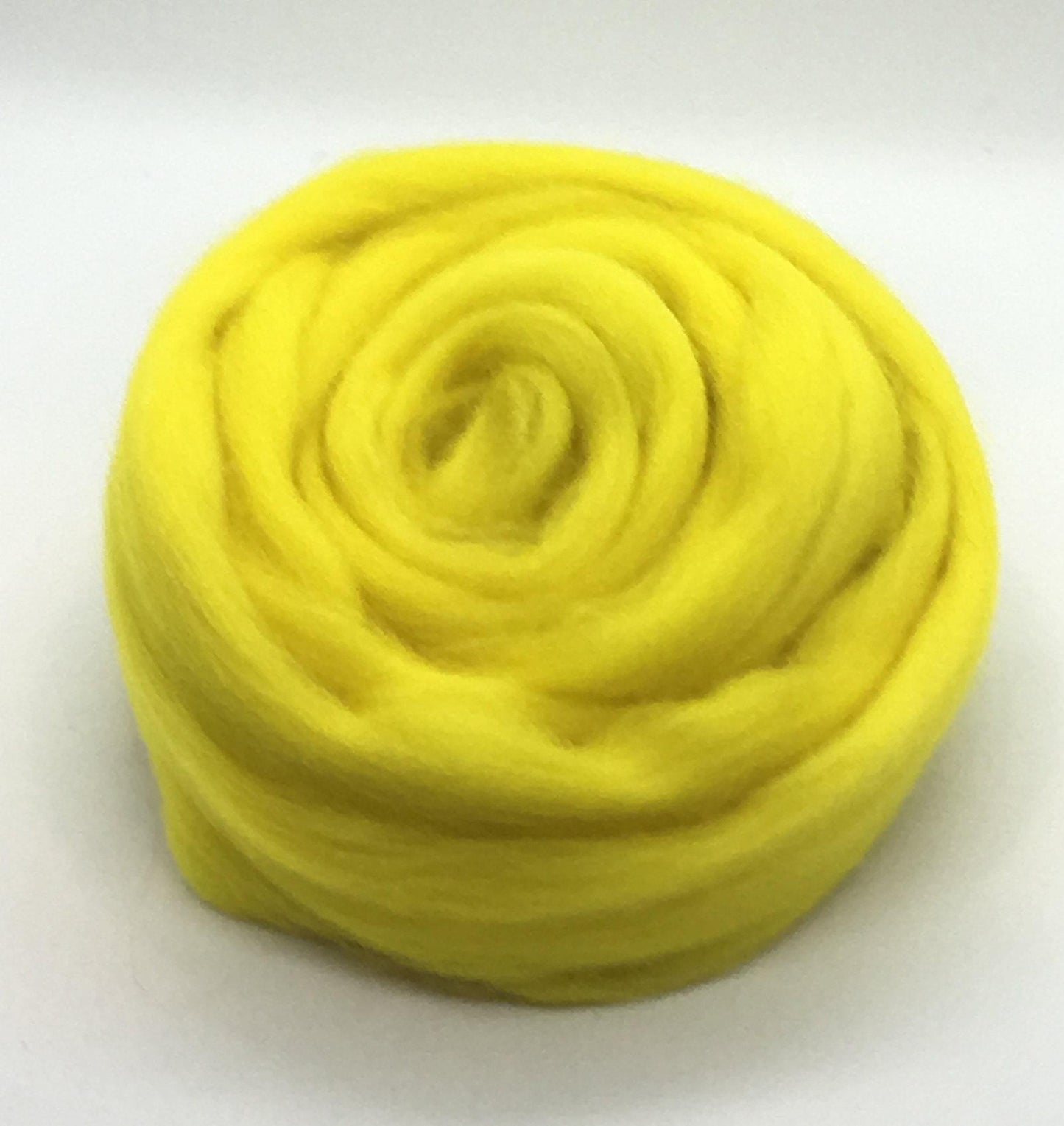 Lemon Yellow Merino Wool Roving