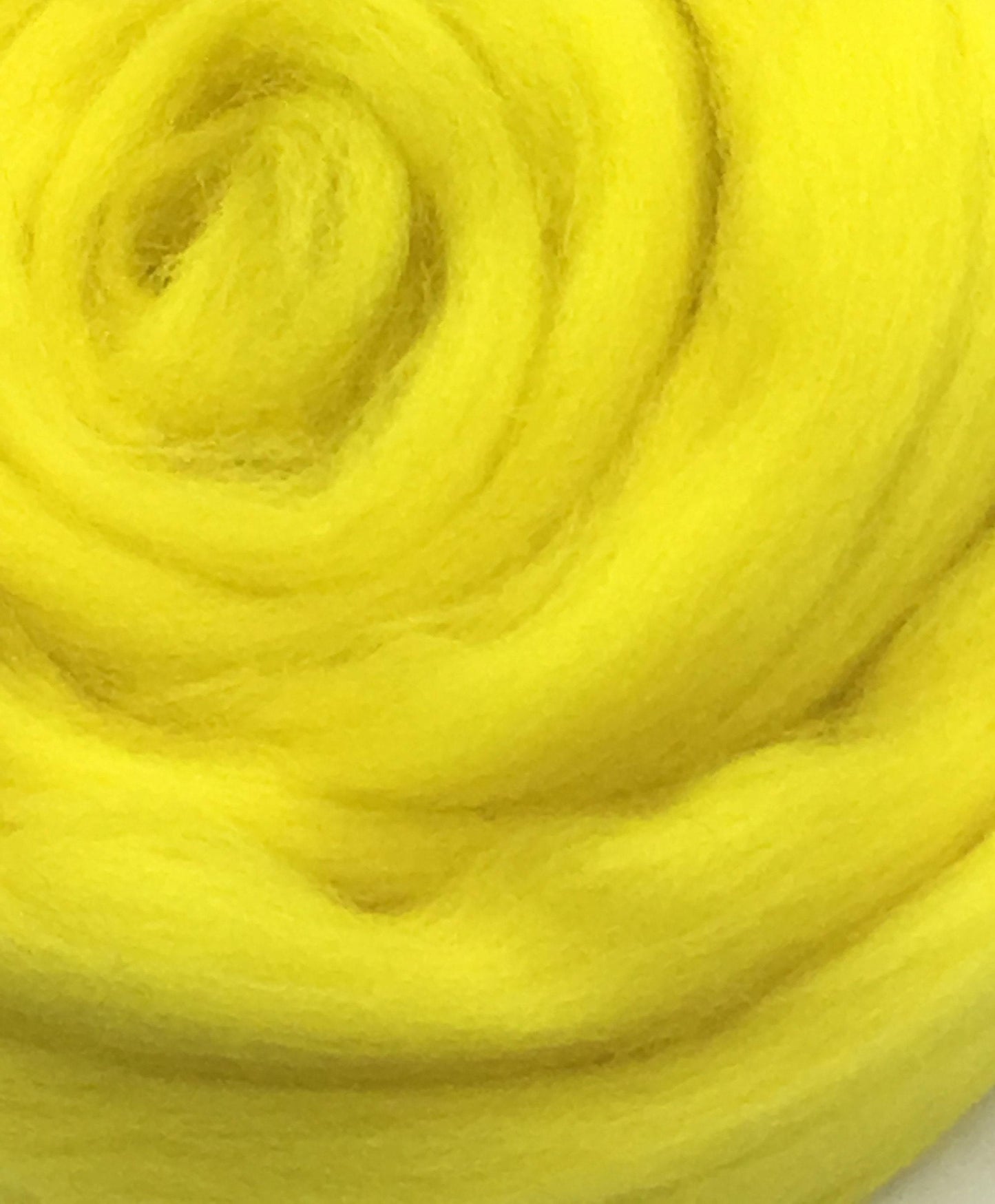 Lemon Yellow Merino Wool Roving