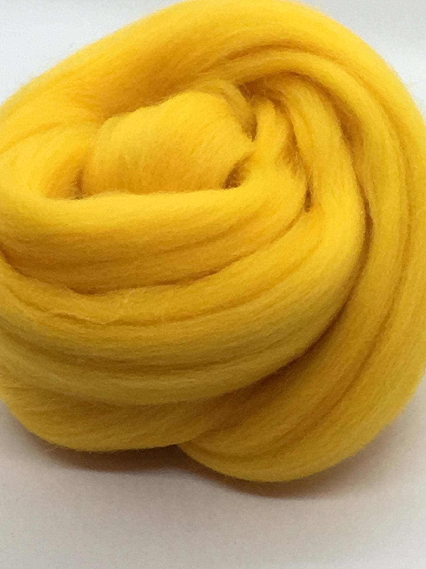 Wool Roving, Golden Yellow Wool Roving, wool top, Merino wool - Spin into Yarn, Needle Felt wet felt all Crafts