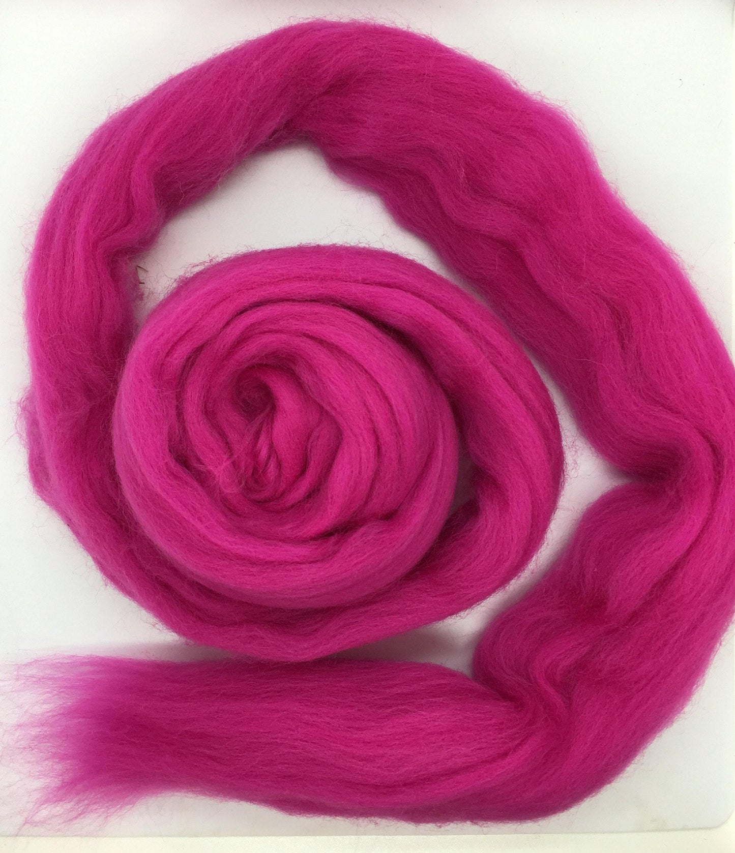 Pink Wool Top Roving