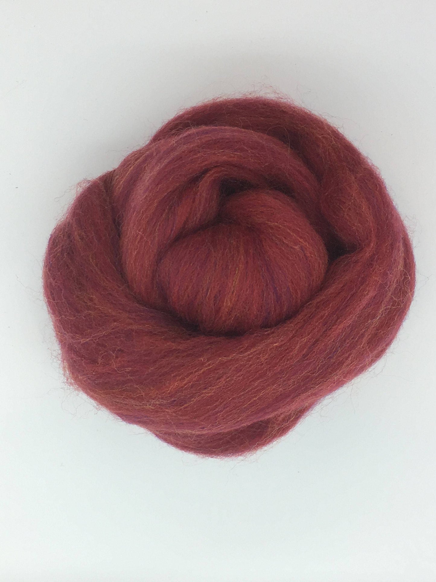 Persian Red Merino Wool Top Roving - Spin into Yarn, Needle Felt wet felt, weave, knit, all Crafts