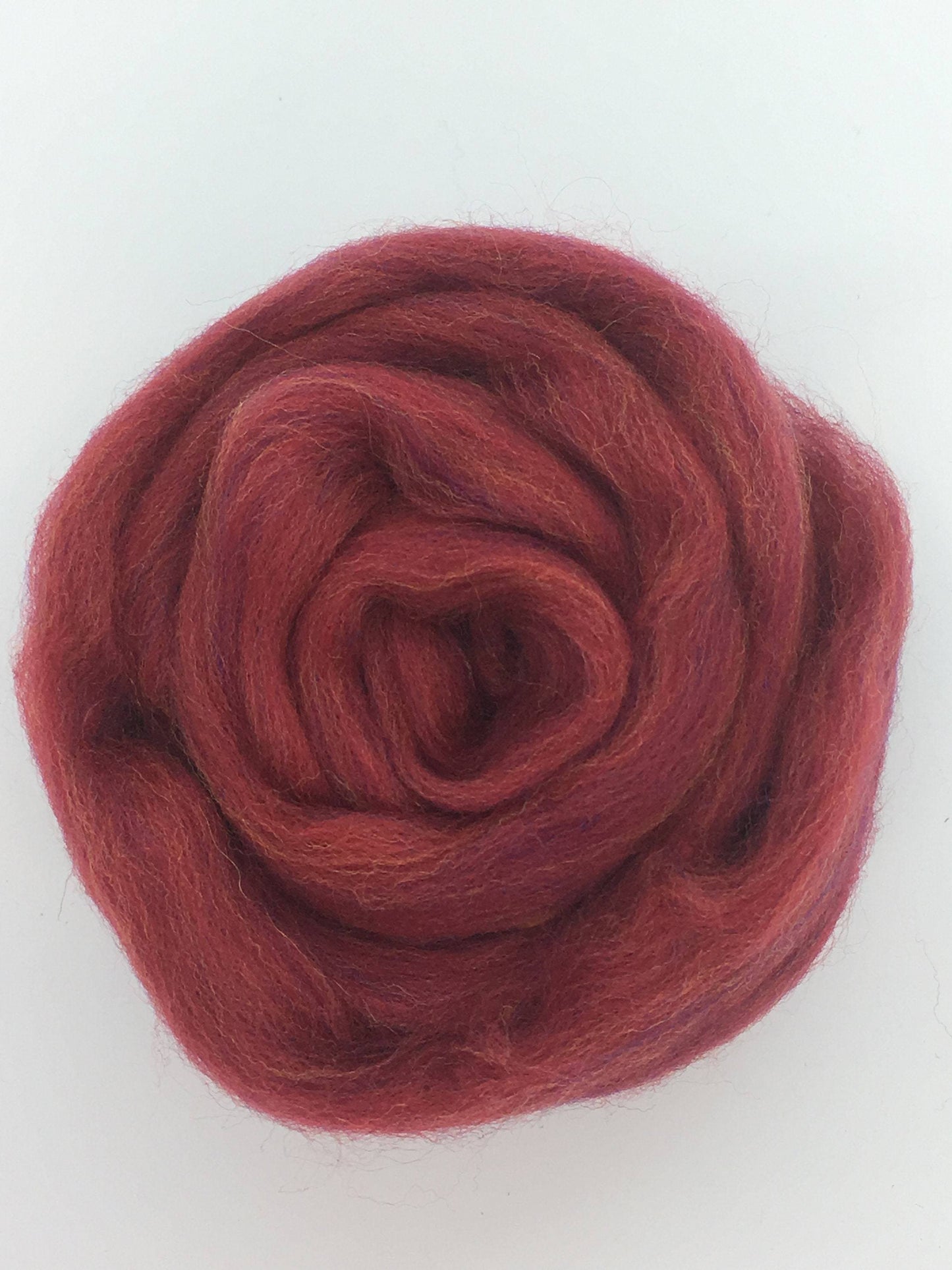 Persian Red Merino Wool Top Roving - Spin into Yarn, Needle Felt wet felt, weave, knit, all Crafts