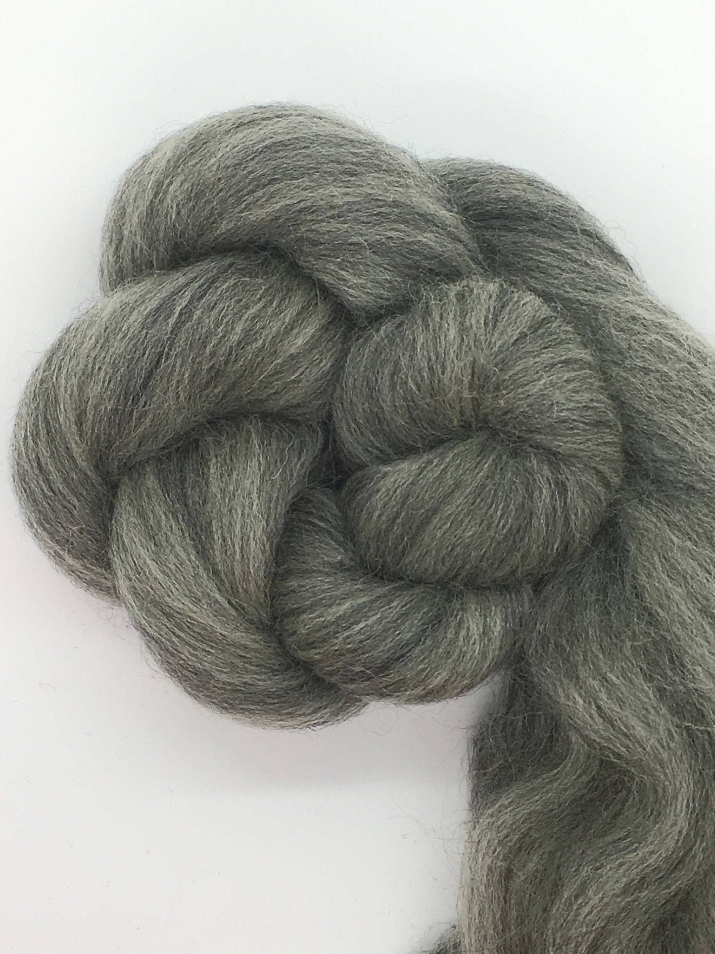 Gray Merino Wool Top Roving