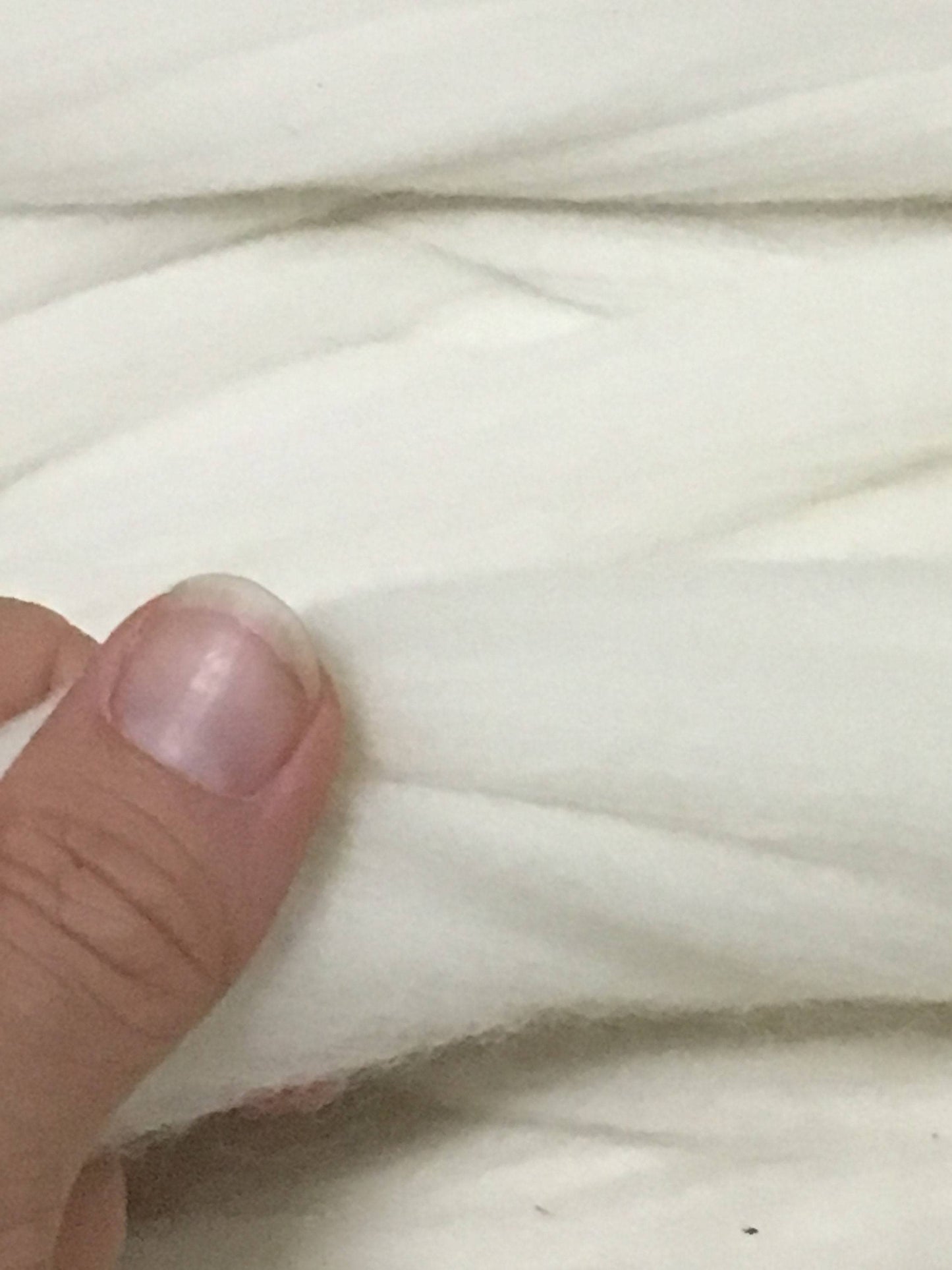 1lb Wool Roving Fiber White