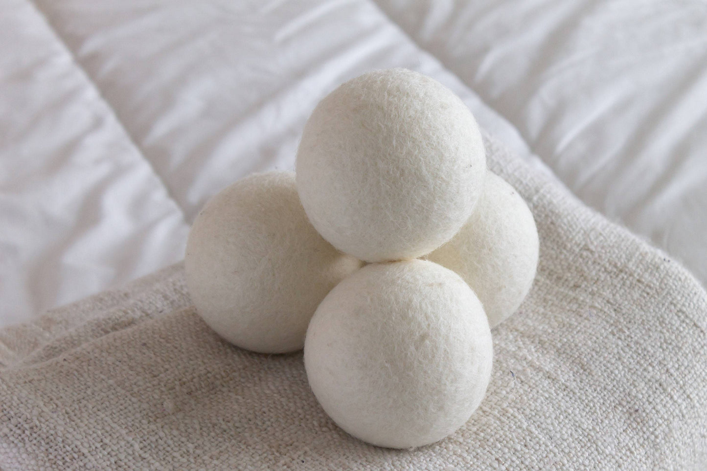 4 Pack XL Wool Dryer Balls, Laundry Balls