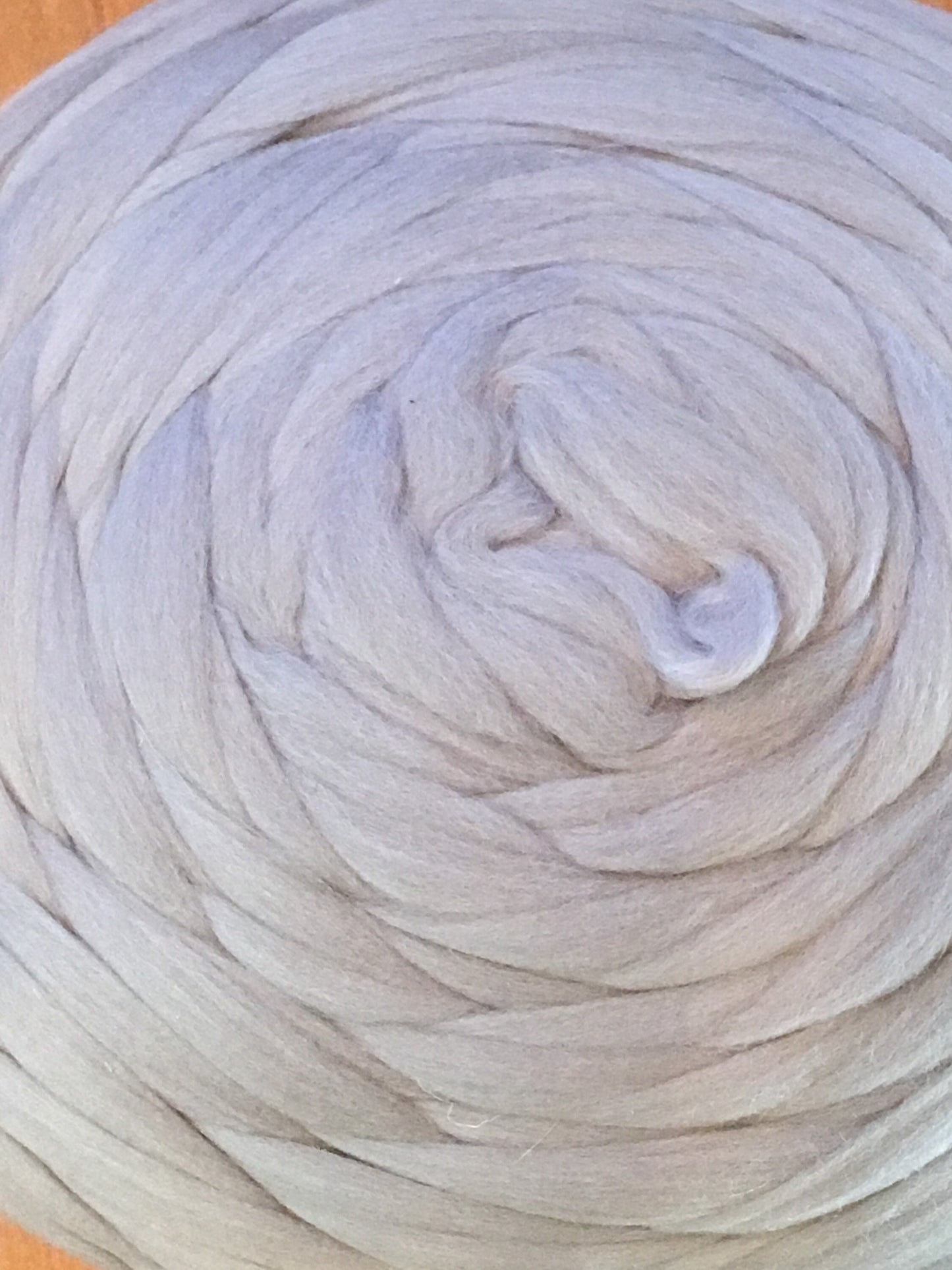 Silver Gray Storm Bulk Roll 14 lbs!   Wholesale Merino wool Top Roving- Arm Knit Chunky Blanket Do It Yourself Spin Felt Craft