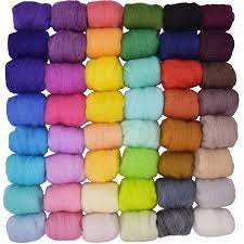 Felting Spinning Wool Roving MYSTERY SURPRISE BAG Merino Soft wool top, Spin, Felt Craft, doll hair, felting supplies, spinning fiber