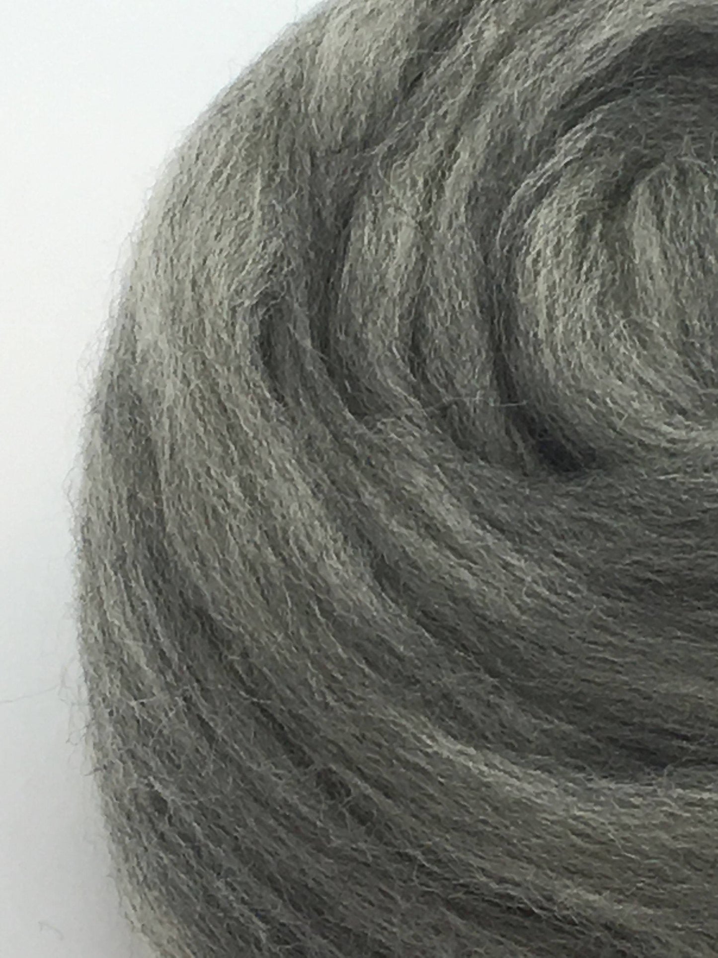 1lb White AND Grey Wool Top Roving