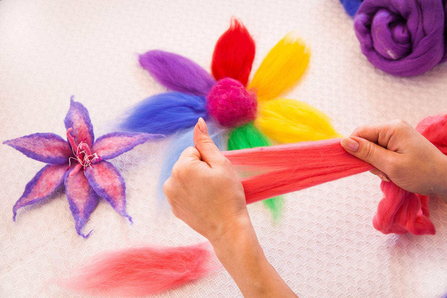 Super Soft Merino Wool Roving Over 40 Vibrant Colors