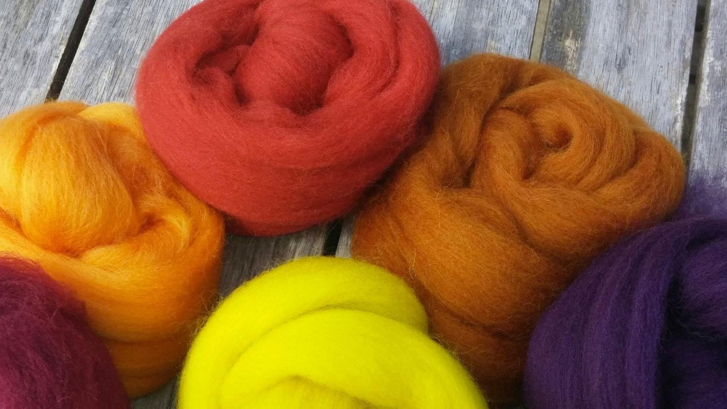 4 oz Autumn color Wool
