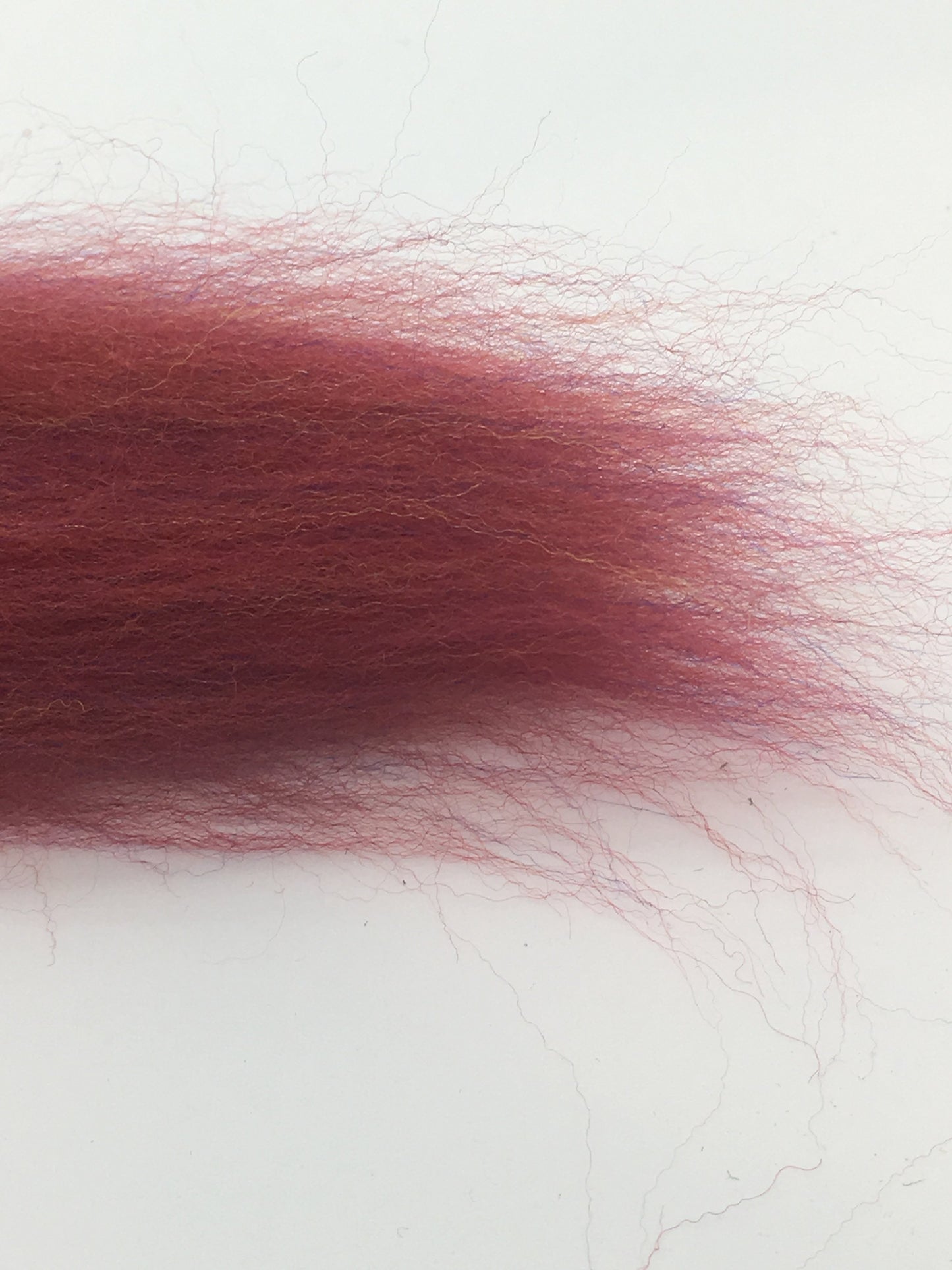 Luxurious Persian Red Merino Wool Roving