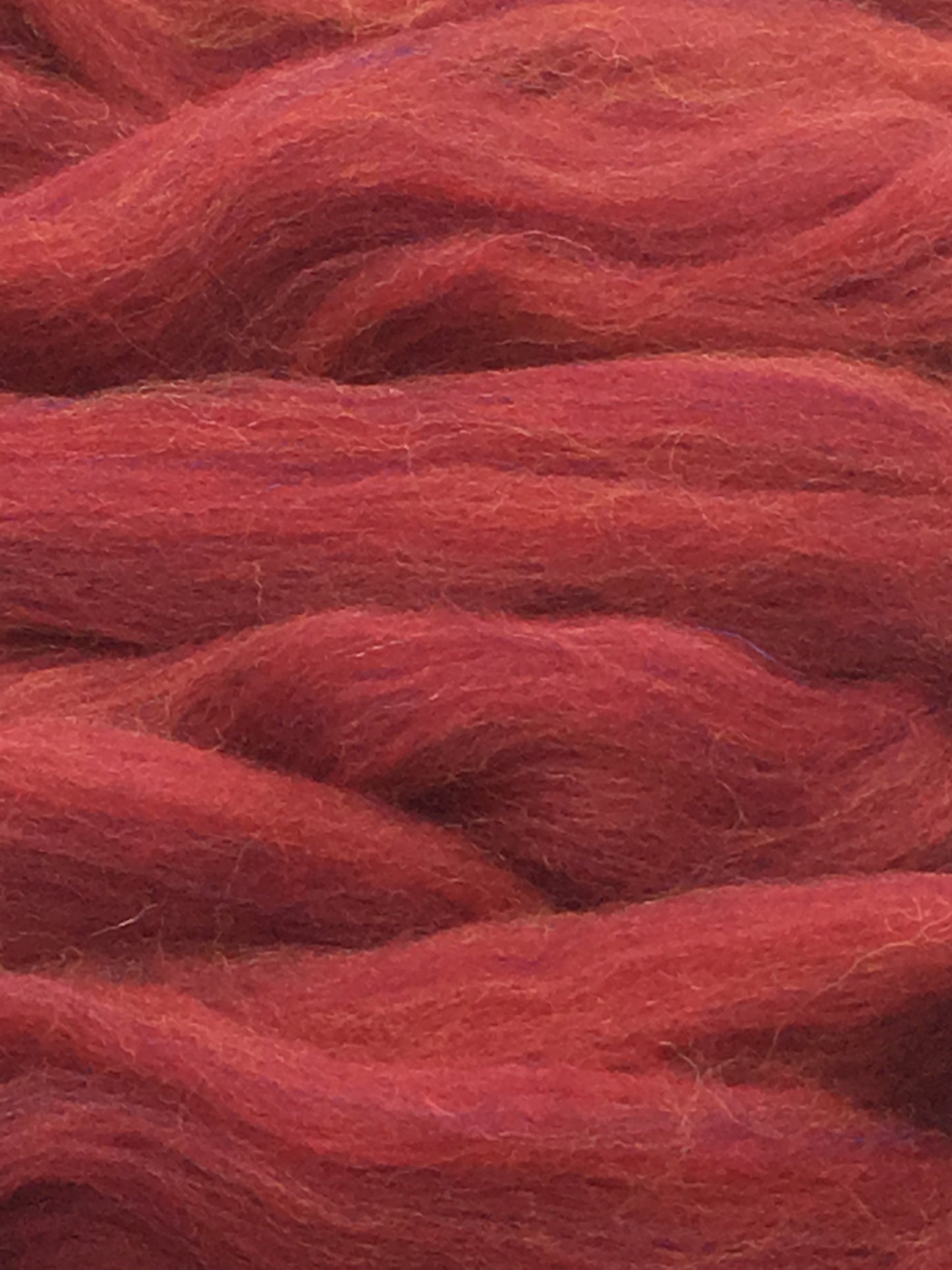 Luxurious Persian Red Merino Wool Roving