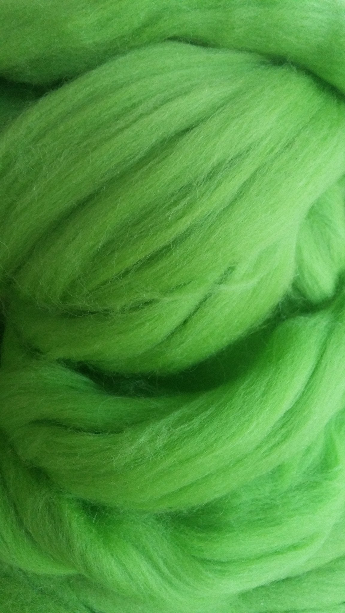 Green Merino Wool Top Roving