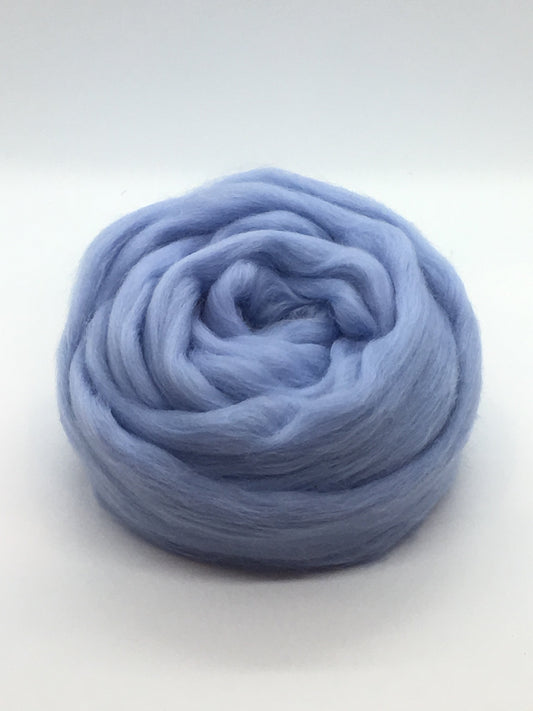 Luxurious Baby Blue Wool Roving