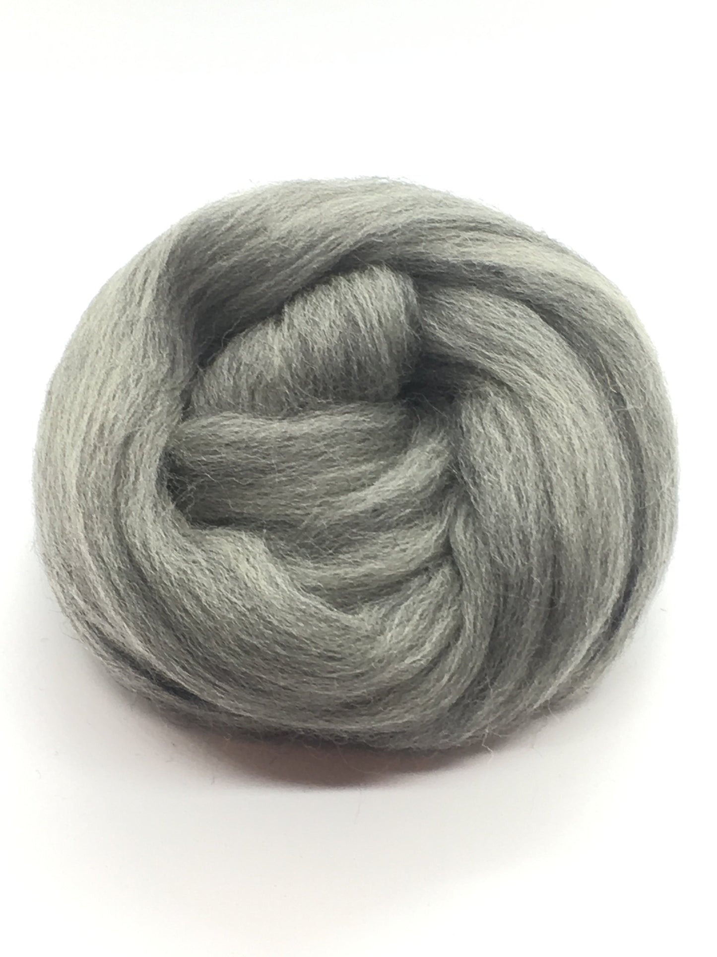 1 lb Gray Wool Roving