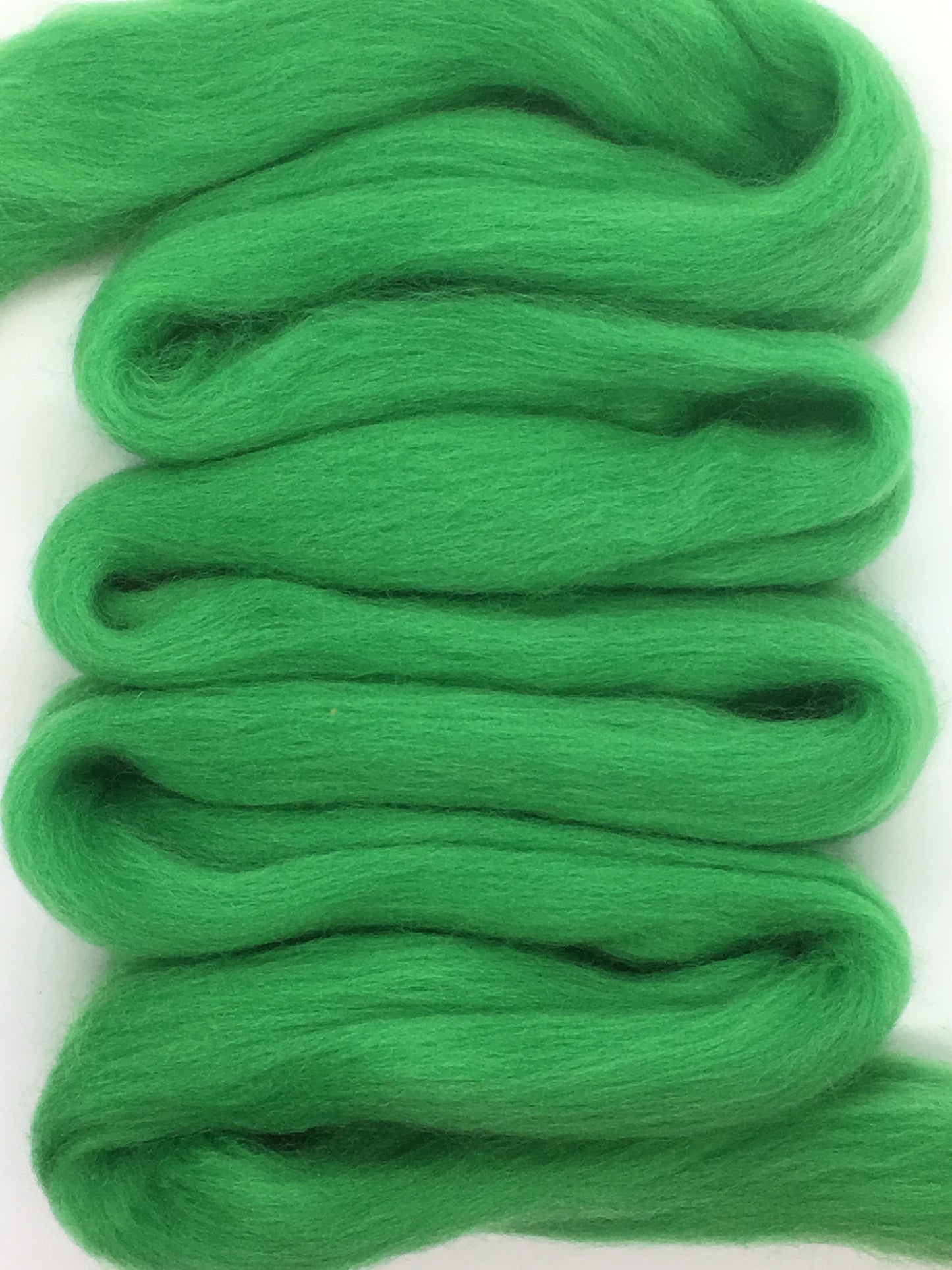 Kelly  Green Merino  Wool Top Roving (Shamrock Green)
