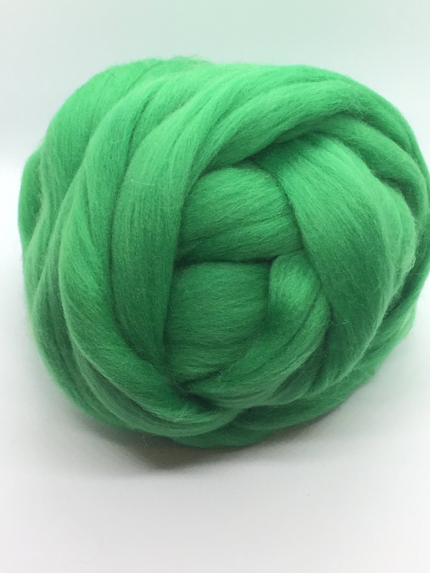 Kelly  Green Merino  Wool Top Roving (Shamrock Green)