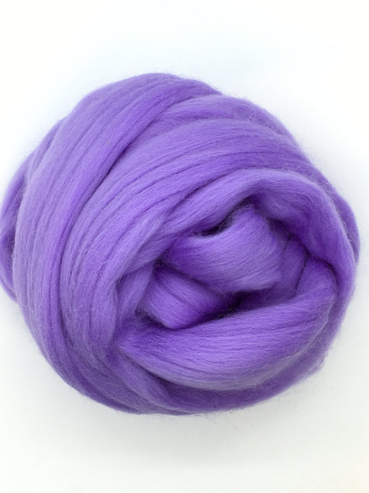 Periwinkle Purple Wool Roving For Spinning and/o Felting