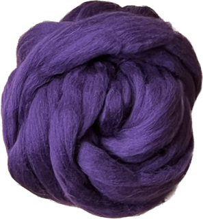 Purple Grape Merino Wool Top Roving