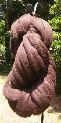 1 lb HIGH QUALITY Beautiful Organic New Zealand Cocoa Brown Wool Top Roving