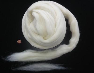 Pure White Wool Roving