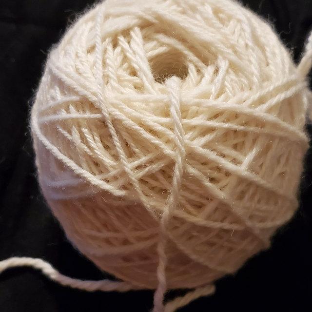 White Wool Roving