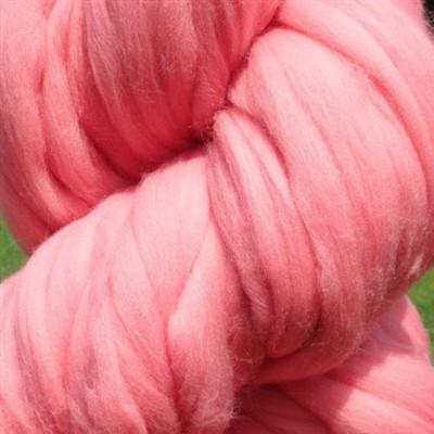 Pink Wool Roving Bundle