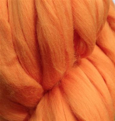 Clementine Orange Merino Wool Roving