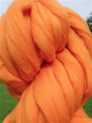 Clementine Orange Merino Wool Roving