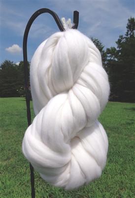 Diamond Bright White Merino Wool Roving