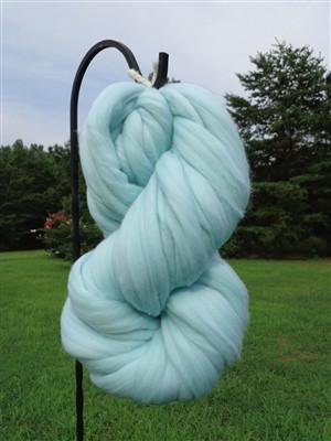 Frozen Blue Wool Top Roving