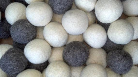 300 All Wool Dryer Balls (White and Grey)