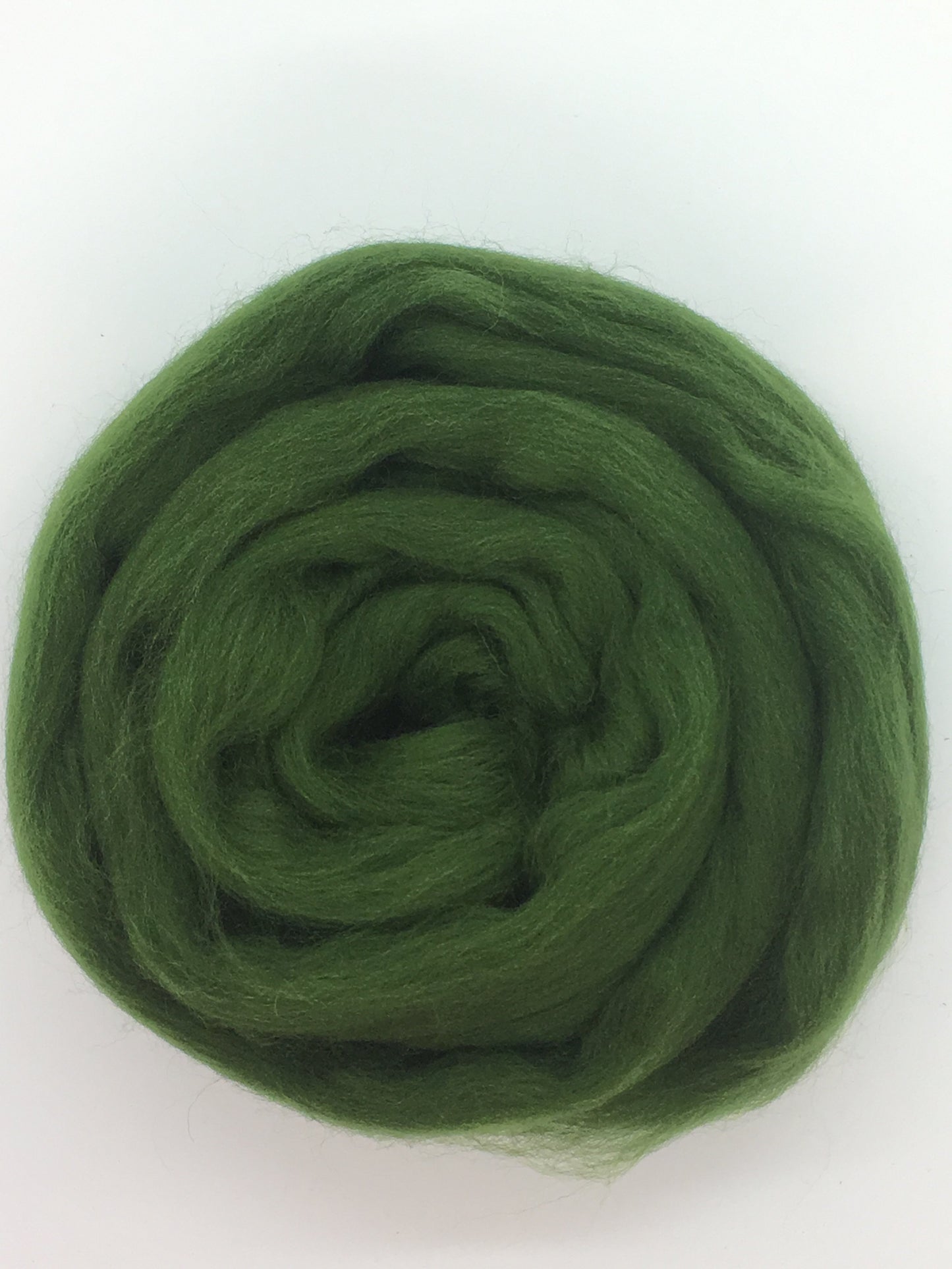 Hunter Green Merino Wool Top Roving