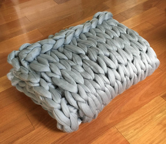 Chunky Knit Blanket, Choose size & Color! Throw/Twin, Queen, King, Photography Prop, gift for her, gift for mom, home staging