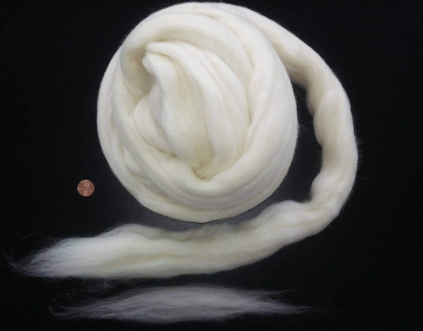 SALE! Spinning Wool Roving, 1lb (or MORE!) Wool Roving White Spinning wool, easy to spin wool, Wool for spinning, beginner spinning wool