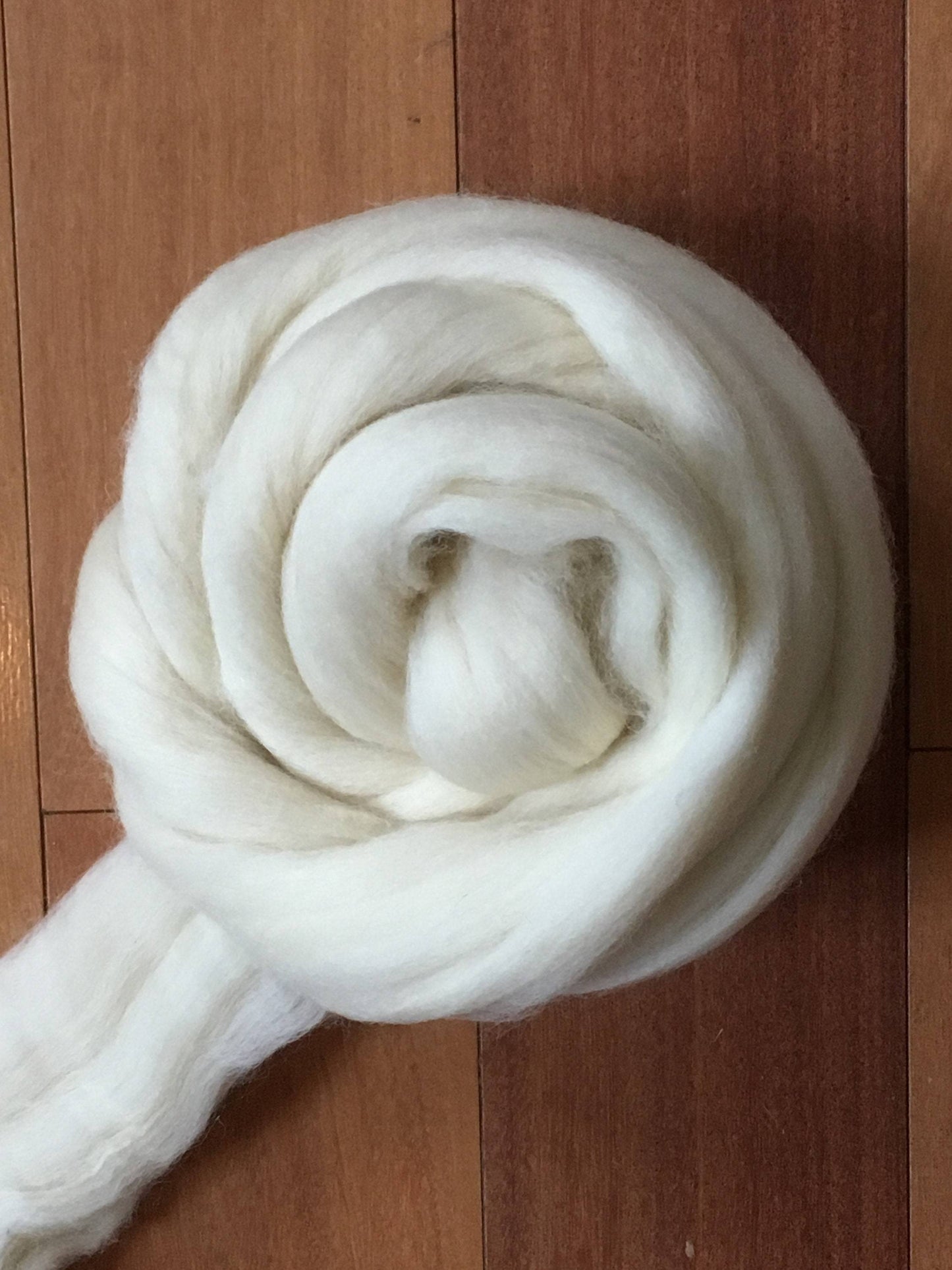 Natural White Wool Roving, Spin wool, Spin Fiber, White Wool