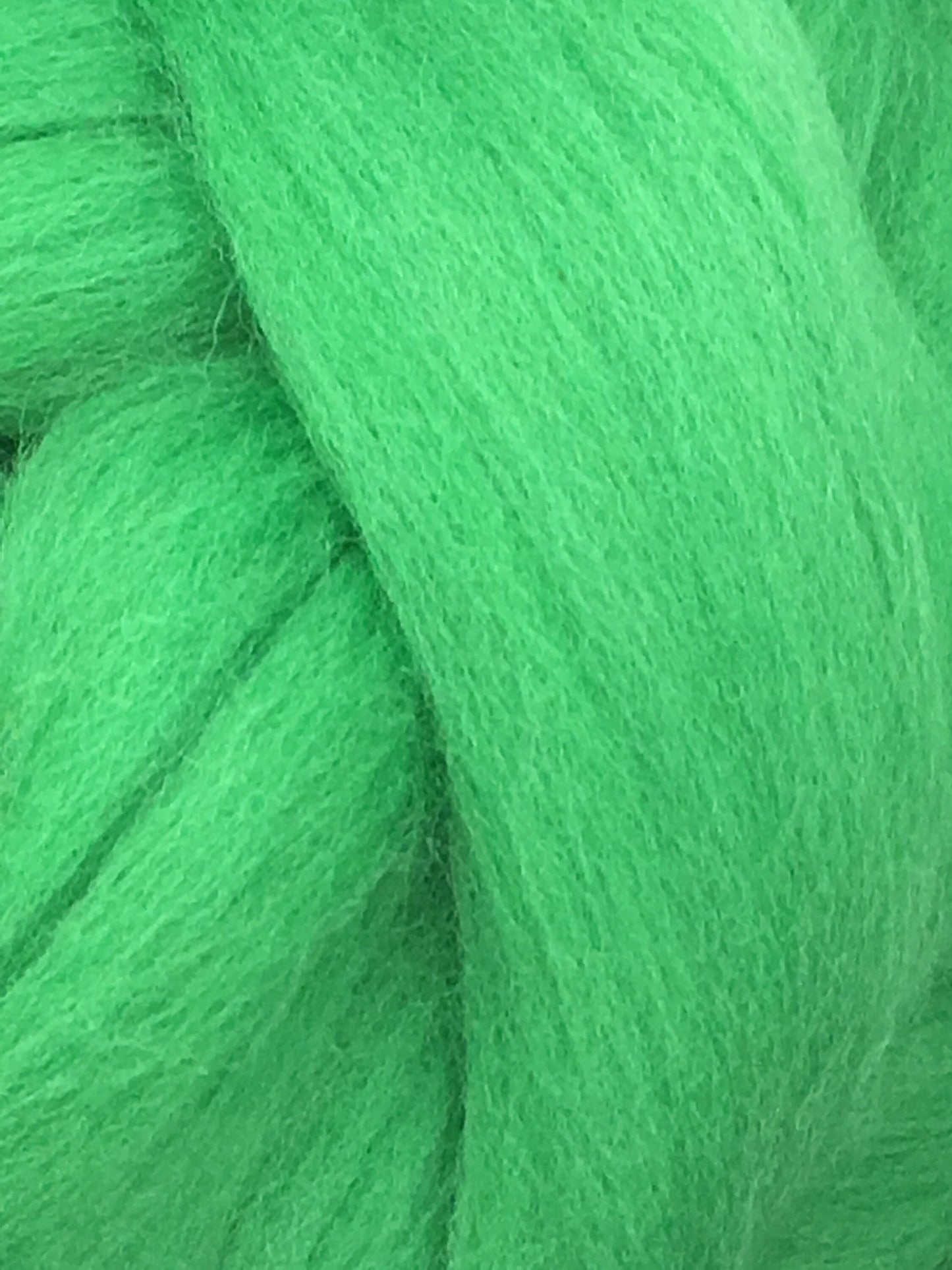 Shamrock Green Wool Roving