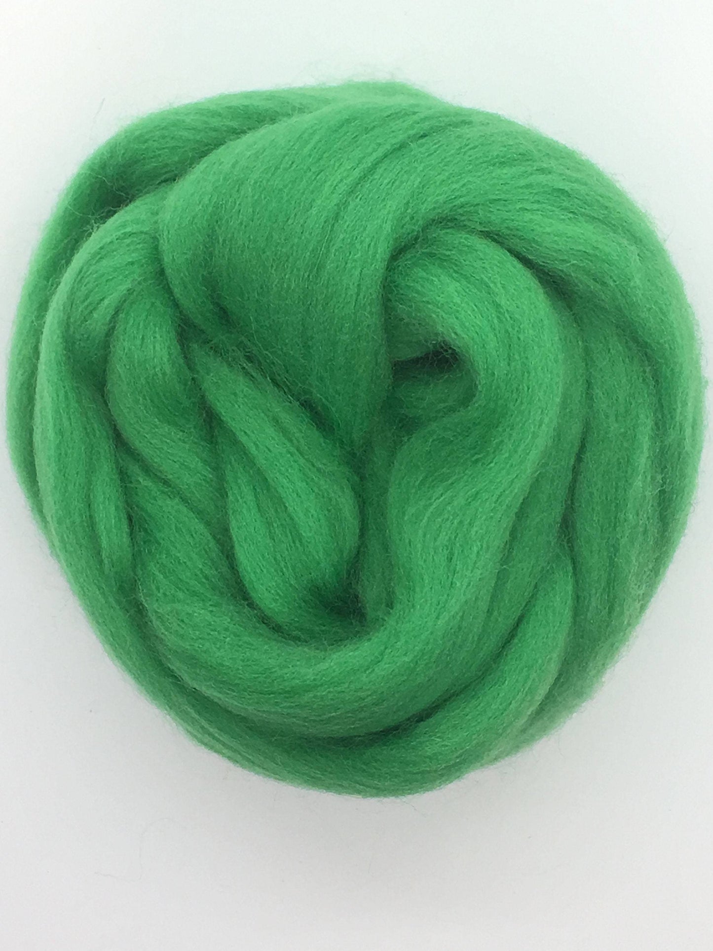 Shamrock Green Wool Roving