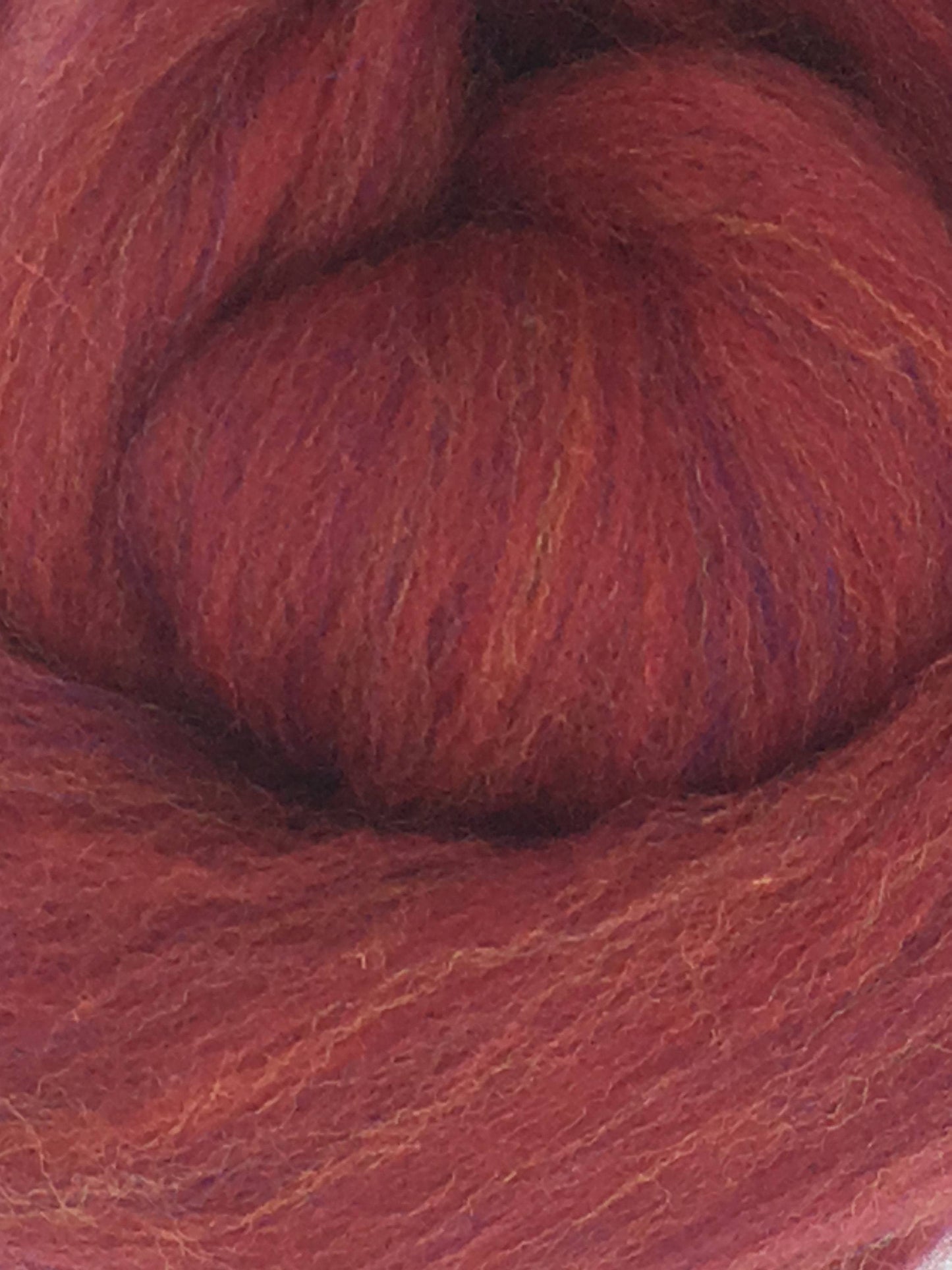 Persian Red Merino  Wool Top Roving - Spin into Yarn, Needle Felt wet felt, weave, knit, all Crafts