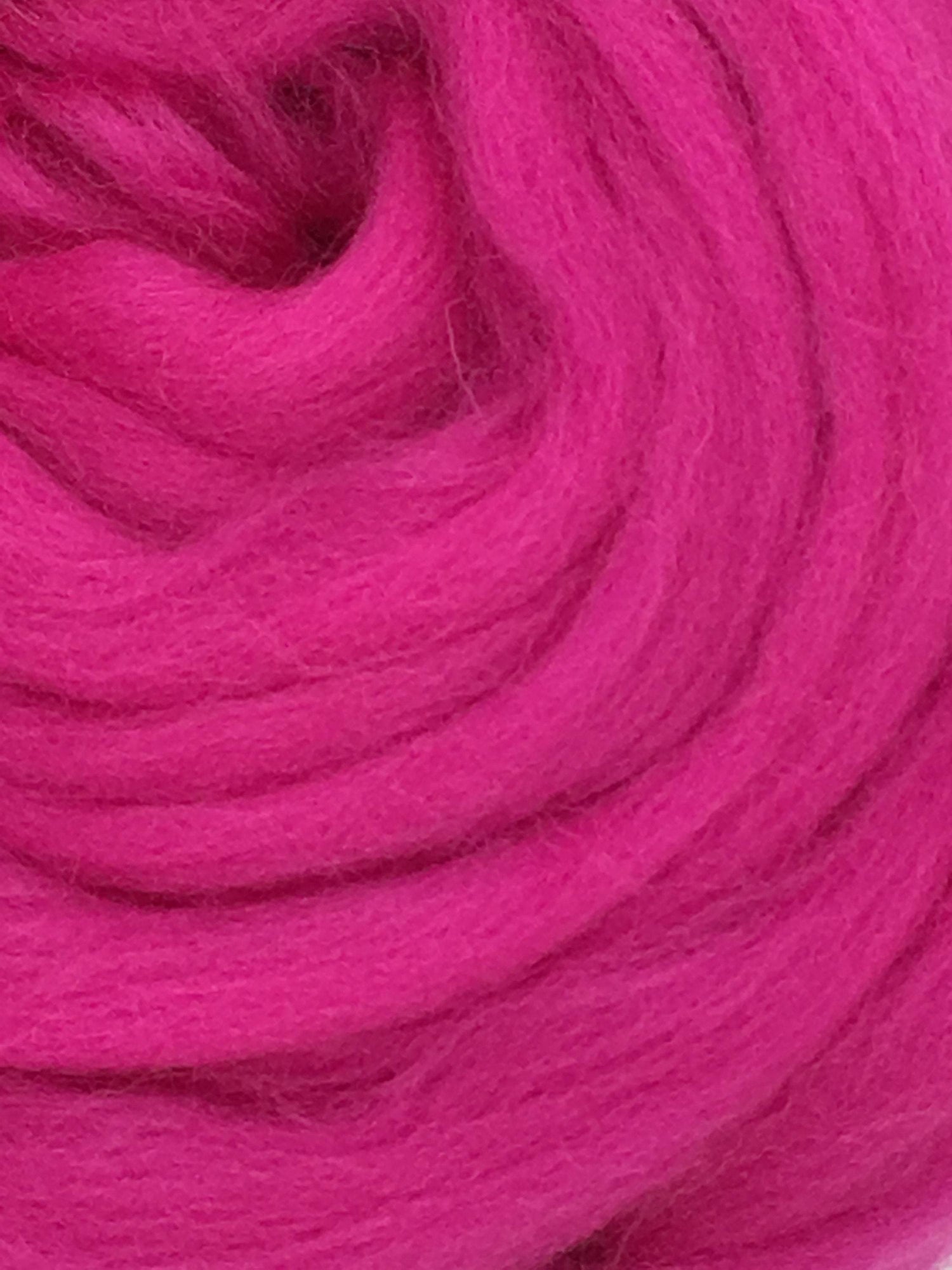 Pink Wool Top Roving