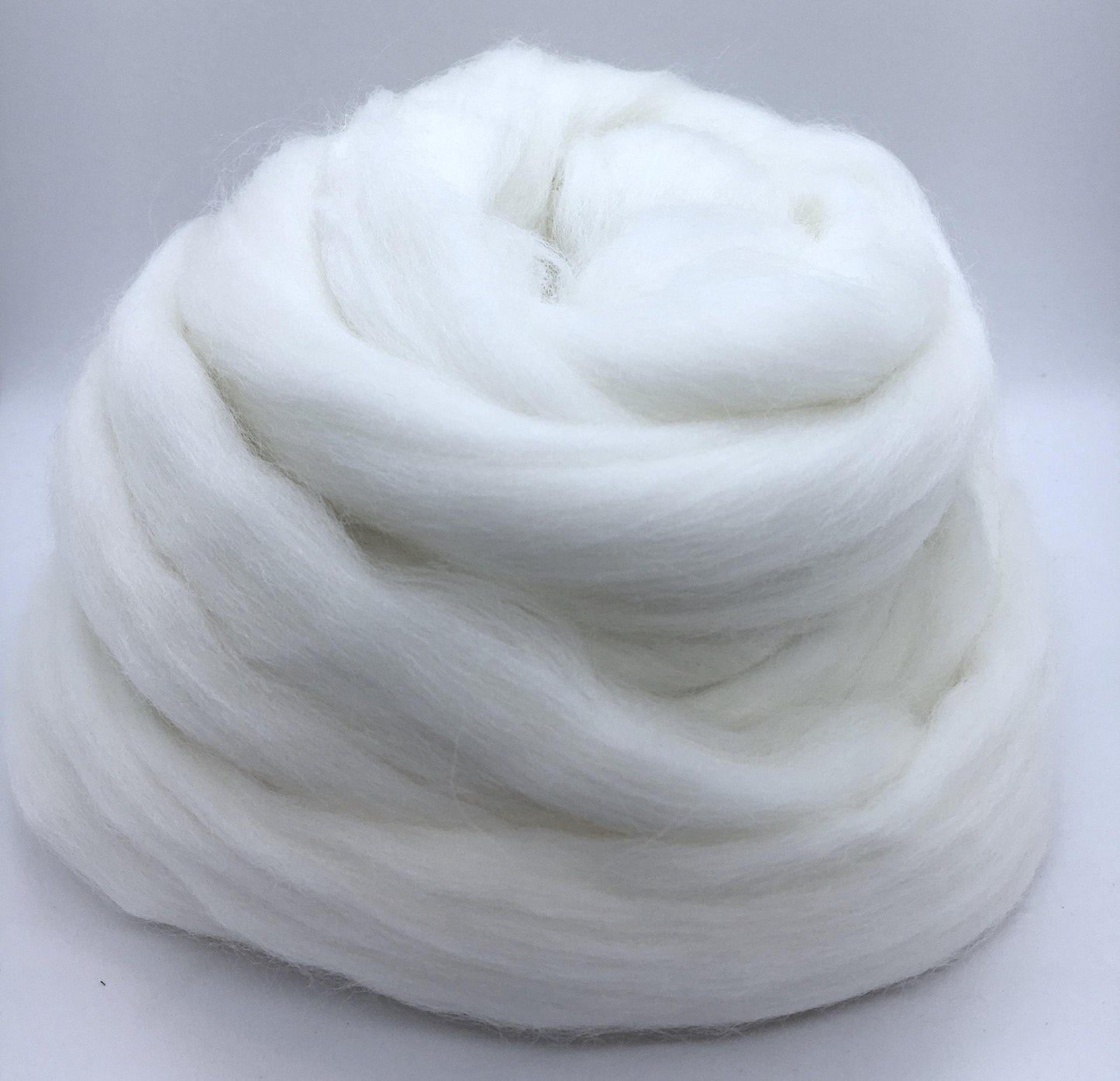 Bright White Merino Wool Top Roving