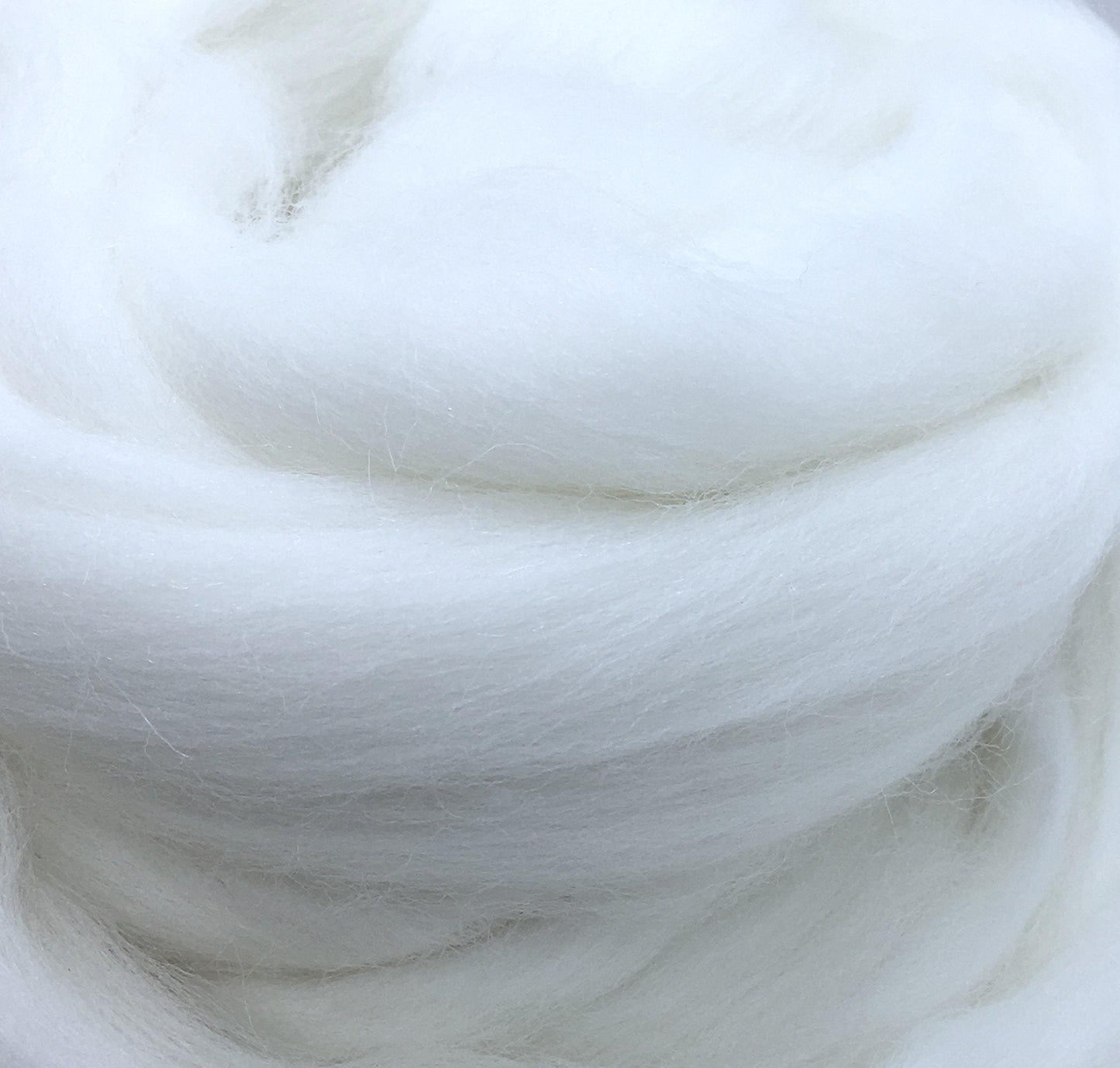 Bright White Merino Wool Top Roving