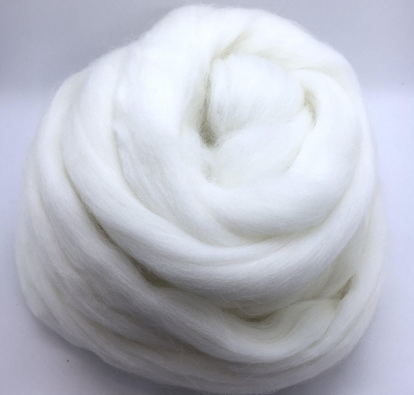 Bright White Merino Wool Top Roving